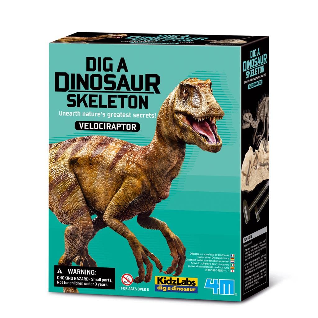4M Kidz Labs Dig a Velociraptor Skeleton — image 1