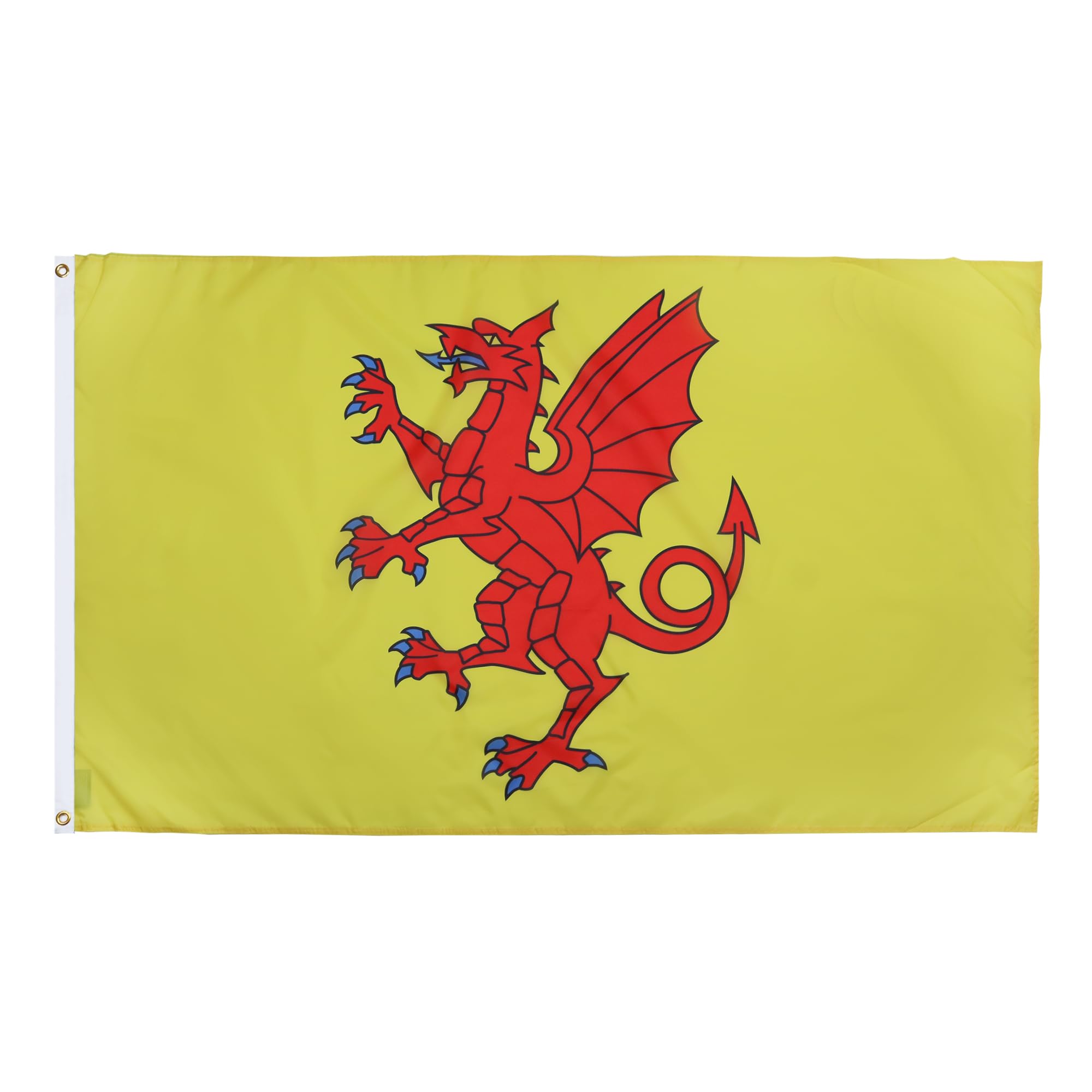 AZ FLAG - Somerset New County Flag - 2x3 Ft - 100D Polyester County Of Somerset - England Banner with Two Metal Grommets - Fade Resistant - Vivid Colors - 2' x 3' Feet - 90x60 Cm