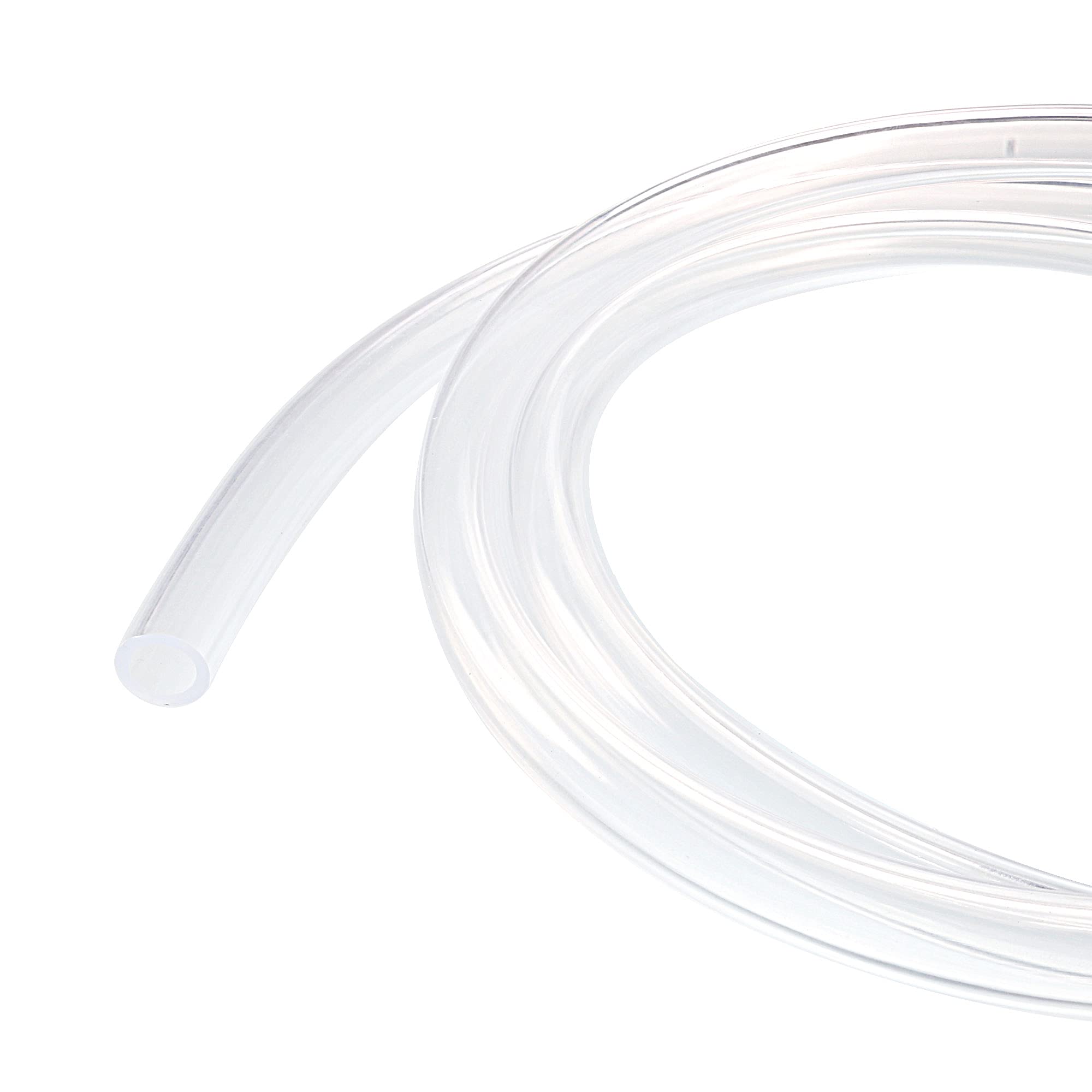 sourcing map PVC Transparent Hose Vinyl Tubing 10mm ID 14mm OD 2m Flexible Lightweight for Water Tube,Air Tube