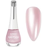 SUPWEE Pink Pearl Nail Polish, Quick Dry Fast Shimmer Mermaid Air Dry Fast | Nail Lacquer DIY Manicure for Women Girls