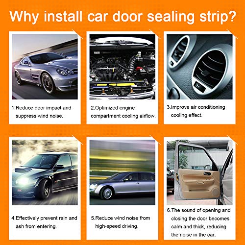 Universal Automotive Door Seal Strip DShape SelfAdhesive Weather