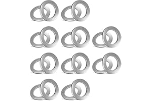 Ferianl 20PCS Oil Drain Plug Washer, 14mm Aluminum Engine Oil Drain Plug Gasket Washer Crush Seal, for Acura, Honda, Kia, Hyunda, Ridgeline, OEM 94109-14000, 21513-23001