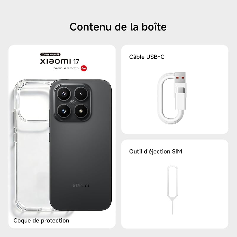 17 Smartphone 12+512Go Optique Leica Summilux - Noir