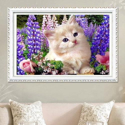 zilzol 4030cm DIY 5D Diamond Mosaic Cartoon Cats Handmade Diamond Painting Cross Stitch Kits Diamond Embroidery Patterns Rhinestones