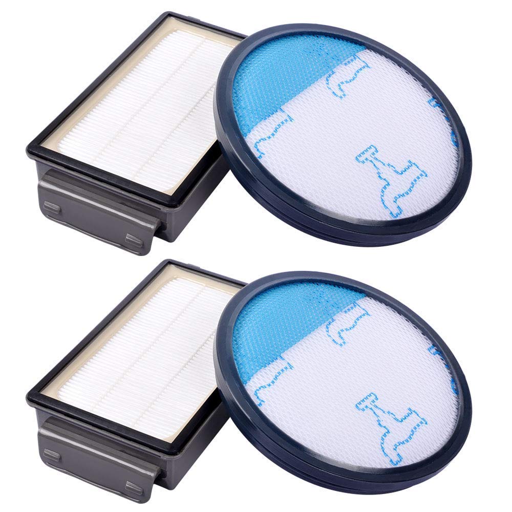 Isincer HEPA Filters for Rowenta Cyclonic Power Series RO3753EA, RO3731EA, RO3786EA / Moulinex/Tefal Compact (Compare ZR005901), Pack of 2