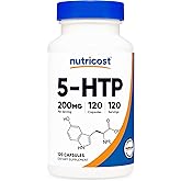 Nutricost 5-HTP 200mg, 120 Vegetarian Capsules (5-Hydroxytryptophan) - Non-GMO & Gluten Free
