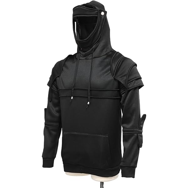 Amazon.com: TXGMNA Men's Medieval Knight Hoodie Retro Mask Elbow