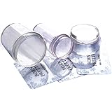 Born Pretty 3Pcs Clear Jelly Nail art Transparent Soft Stamper and 3 Christmas Scraper Set DIY Polish Print Template Manicure Accessories