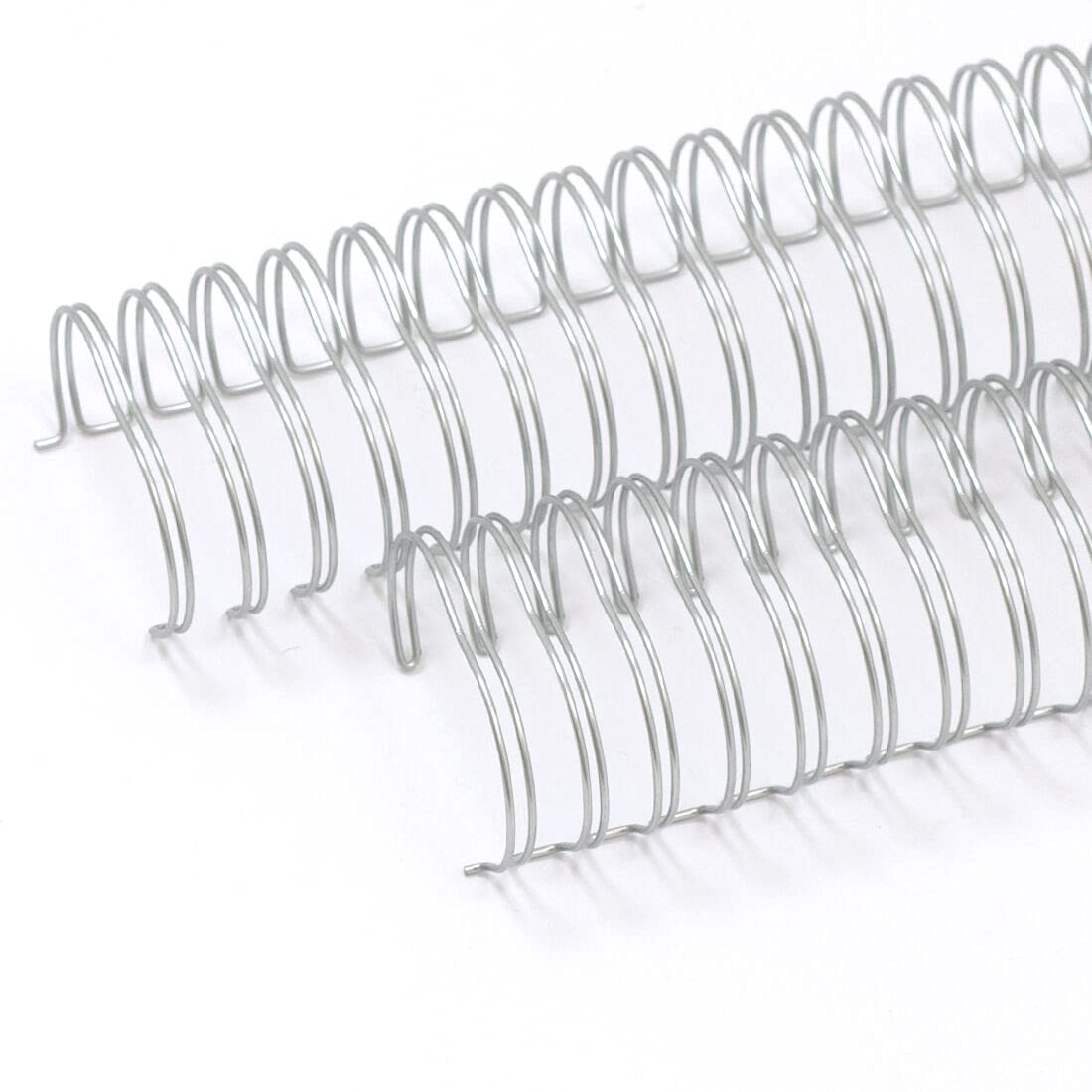 Craftelier - Kit of 2 Double Ring Spirals for Binding Albums, Notebooks, Diaries or Calendars | Ideal for Scrapbooking and Crafts Projects | Diameter 3.81 cm (1.5 inches) – Silver