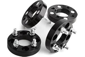 JiiinMiiin 4X4 1"(25mm) Black Golf Cart Wheel Spacers Adapters with Hub bore 68mm Fits for EZ GO EZGO Club Car, Thick 4x101.6mm 1/2" x20 Studs, 4PCS