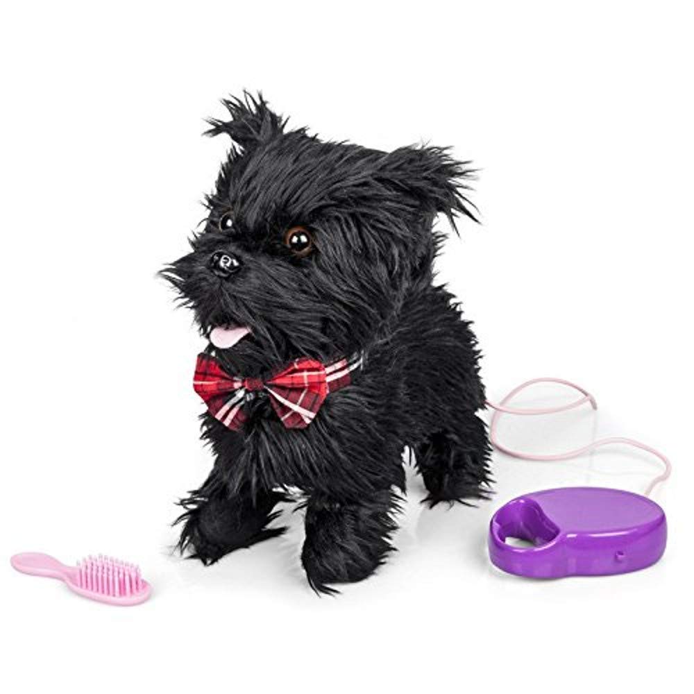 Tobar Scotty Barking and Walking Dog with Function (Leash/Remote Control) Black