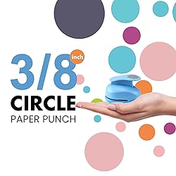 HAUSTGO 3/8 Inch Circle Punch - Circle Shaped Hole
