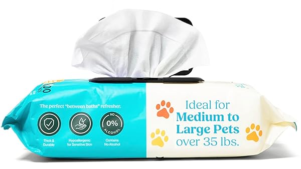 WIPEMATE EXTRA LARGE 400CT DOG/CAT PET WIPES FOR MEDIUM TO LARGE PETS PREMIUM UNSCENTED WIPES, NO-RINSE SOLUTION HYPOALLERGENIC GENTLE DEODORIZING CLEANS PAWS, EARS, FUR, BUTT, & ANAL GLANDS