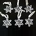 youseexmas Glass Icicle Christmas Ornament Pack of 18