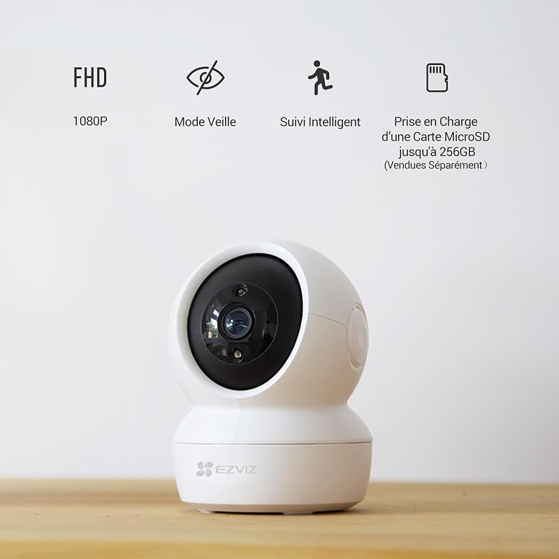 C6N Camera Interieur, Caméra Surveillance WiFi