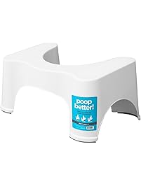 Squatty Potty The Original Bathroom Toilet Stool, White, 9"