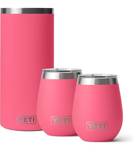 Amazon.com: YETI Cocktail Set, 2 x 10 oz Wine Tumblers, 1 x 20 oz