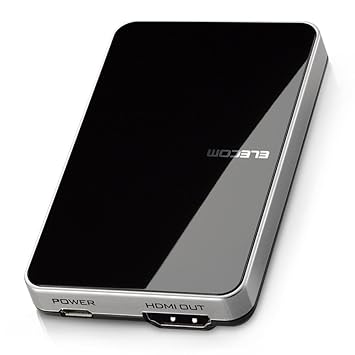 【クリックで詳細表示】エレコム Miracastレシーバー ミラキャスト Windows10スマホ対応 Continuum機能搭載 LDT-MRC02/C