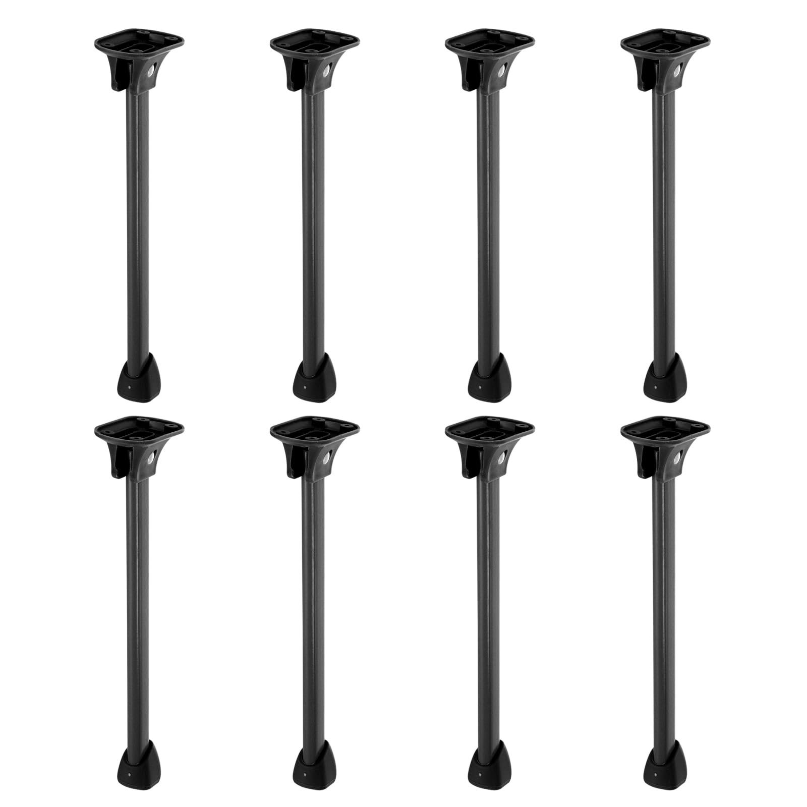 YOKIVE 8 Pcs Folding Table Legs, Foldable Carrying Anti-Skid Table Legs, Great for Chair Modification Replacement (Black, 10.2 Inch)