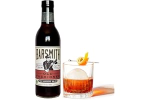 Barsmith Old Fashioned Mix - Classic Whiskey Drink Mixer w/Sweetness, Cherry, Citrus & Bitters - Premium Non-GMO Drink Mixer - Perfect for Bourbon Cocktails & Home Bars - 12.7 oz Bottle (Pack of 1)