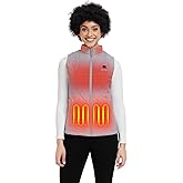 ORORO Quilted Heated Vest for Women, Lightweight Quilted Heating Vest with USB-C Rechargeable Battery