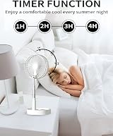 UN Desk Fan Air Circulator USB Battery Powered Remote 4 Speed view 4