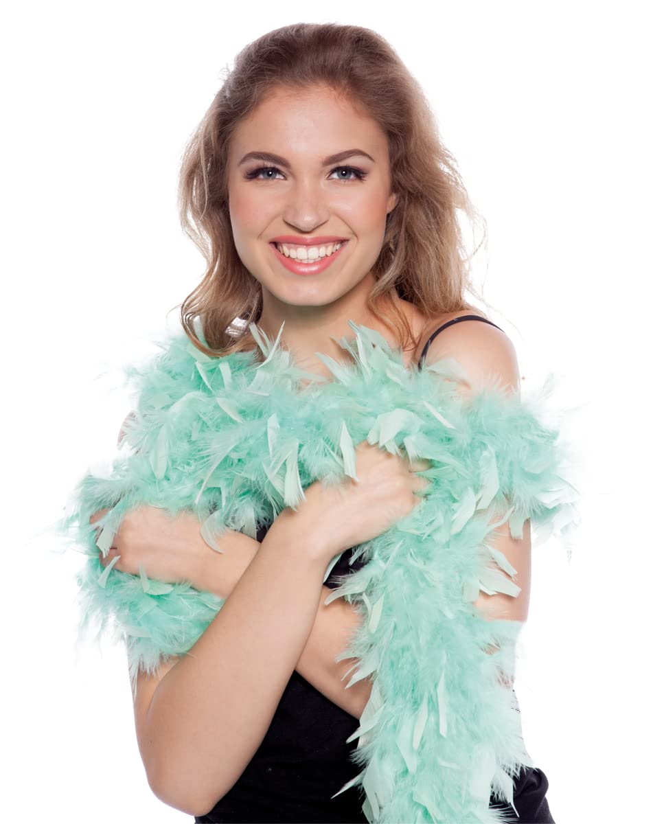 Folat 62078 Feather Boa Mint Green 180cm