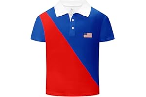 DEKOMERE Boys Polo Shirt Short Sleeve Stylish Moisture Wicking UPF 30+ Performance Golf Shirts School Uniforms
