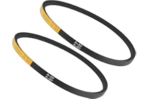 Kozelo 2pcs A-27 Drive V-Belt - [27-inch Inside Circumference] A-Section Rubber Drive Belt Wrapped for Transmission Use