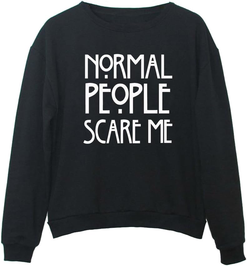Jspoir Melodiz Women's Normal People Scare Me Fashion Sweatshirt