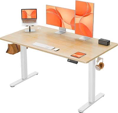 ErGear Electric Standing Desk 140x70cm 4 Memory Panel Sit Stand Home Office