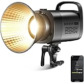 NEEWER CB60B 70W LED Video Light with 2.4G/APP Control, COB Bi Color Bowens Mount Continuous Output Lighting 2700K-6500K 3400