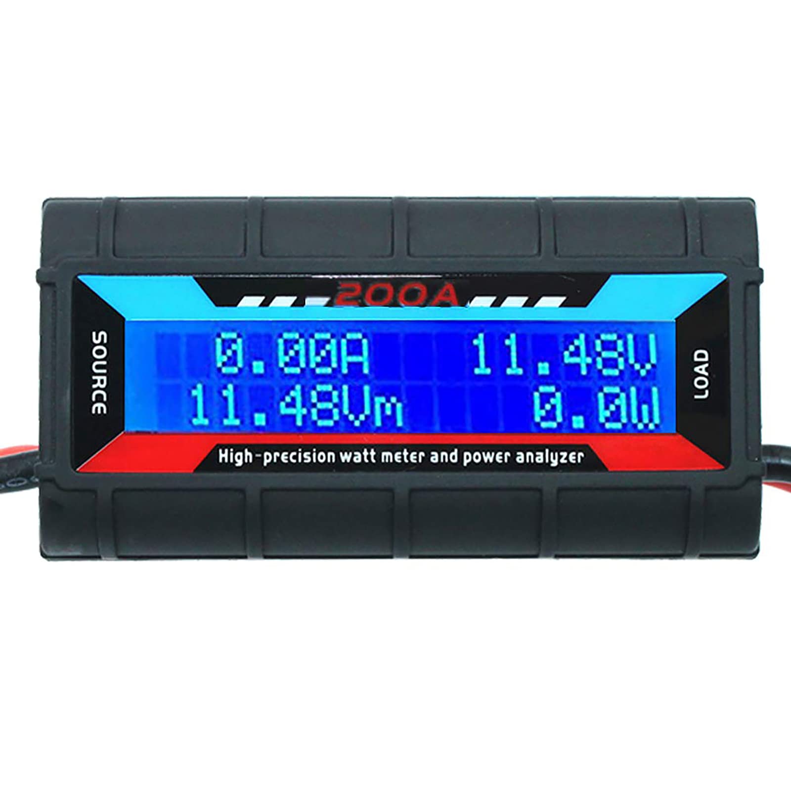 VIPMOON 200A Watt Meter Power Analyzer High Precision RC with Digital LCD Screen for RC, Battery, Solar, Wind Power