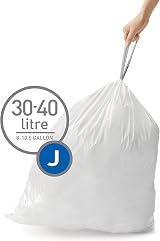 simplehuman CW0259 Custom Fit Bin Liners 3 Pack White 60 Total view 2