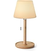 INNOVA BRITE Shower Lamp Waterproof, Small Cordless Table Lamp Rechargeable Outdoor Table Lamp with 3 Color Temperatures, Battery Powered LED Night Light for Bedroom Bathroom Patio Camping Restaurant