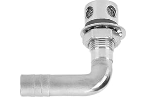 Boat Gas Vent 316 Stainless Steel 90° for 5 8in Hoses Marine Grade Fuel Vent Direct Fit Replacement for Yachts Boats Fishing 