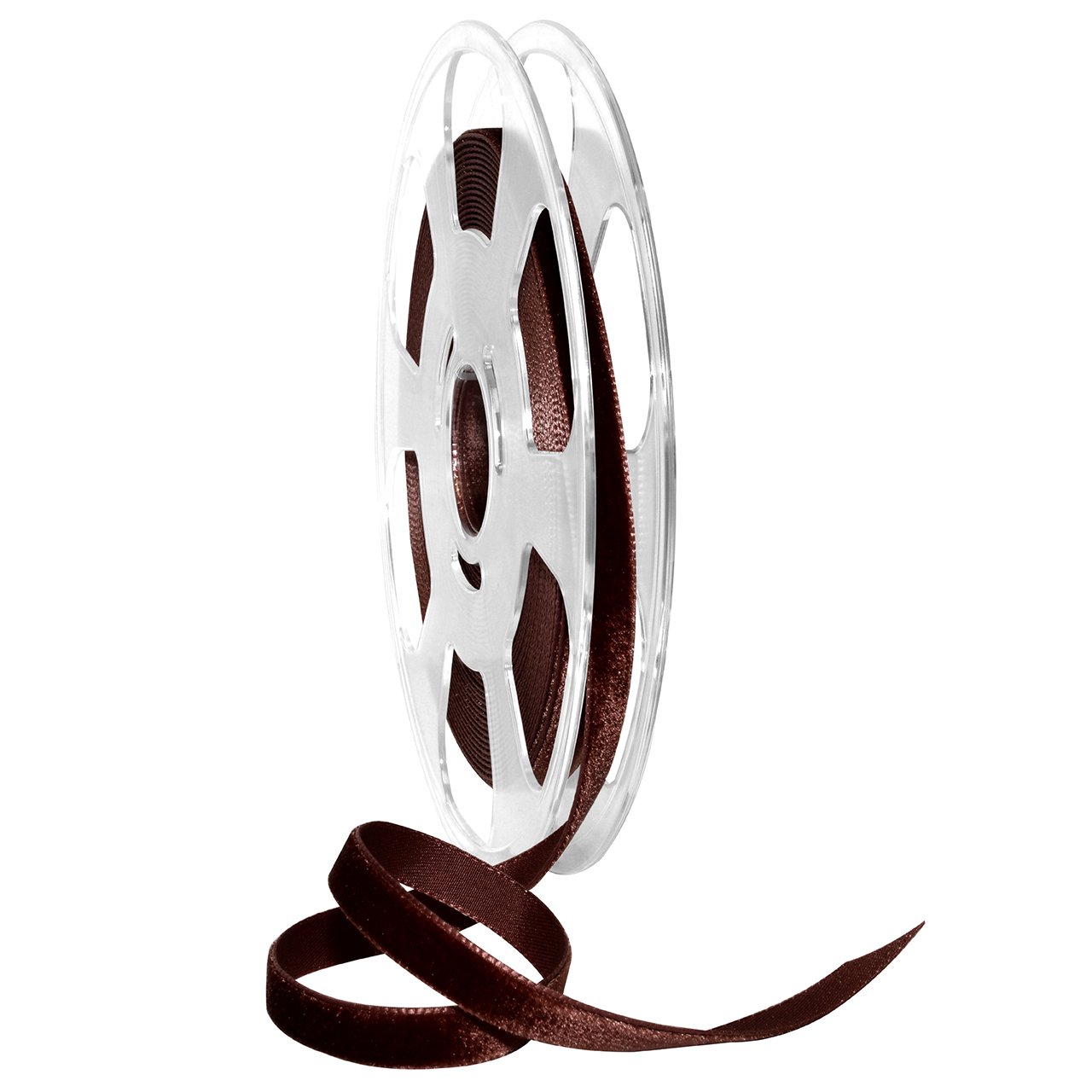 Morex Ribbon, Nylon, 3/8 inch by 11 Yards, Dark Ruby, Item 01210/10-706 Nylvalour Velvet Ribbon, 3/8" x 11 Yd