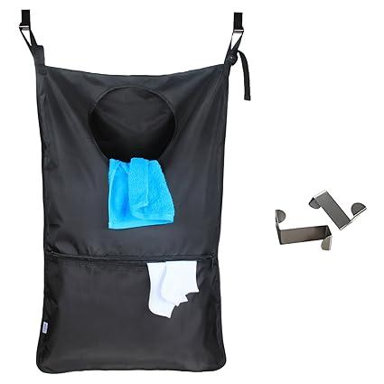 Luxja Bolsa Ropa Sucia Colgar, Bolsas para la Colada con 2 Ganchos de