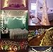 HAHOME Connectable String Lights, 66Ft 200LED Fairy Lights Plug in with Remote Warm White for Bedroom,Wedding,Christmas Décor