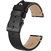 BISONSTRAP Distressed Leather Watch Strap, Watch Replacement Bands for Men, Quick Release Spring Bars, Band Width 18mm 19mm 20mm 22mm 24mm
