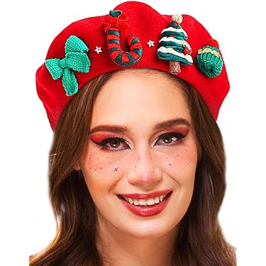 9558 Funny Costume Hat Women Teens Wool Beret Very Individual Beanie Women French Beret Hat - Winter Warm Wool Artist Beanie Cap  main image 2
