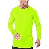 Men's Tall Rash Guard Long Sleeve T Shirts - UPF 50+ Sun Protection Tee Shirt for Fishing, Swim, Hiking
