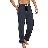 WiWi Viscose from Bamboo Mens Pajama Pants Soft Lounge Bottoms Sweatpants Sleep Pant Drawstring with Pockets S-XXL