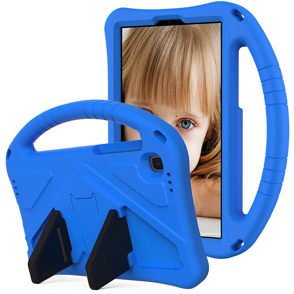 Galaxy Tab A7 Lite Case Kids, Tading for Samsung Galaxy Tab A7 Lite Case, EVA Foam Shockproof Stand Handle Protective Cover for Galaxy Tab A7 Lite 8.7" SM T220 T225 Boys Girls - Blue
