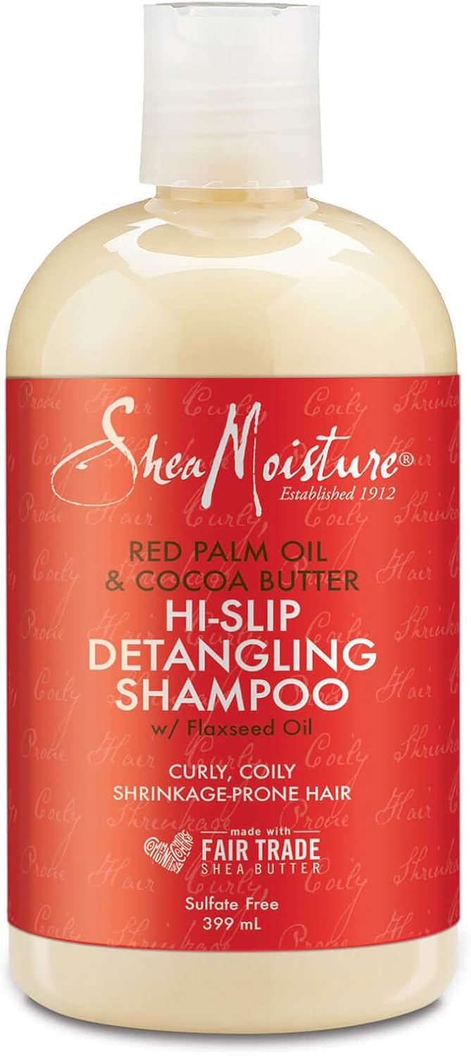 Shea Moisture Red Palm Oil & Cocoa Butter Detangling Shampoo 399ml, YELLOW, 399 ml (Pack of 1)