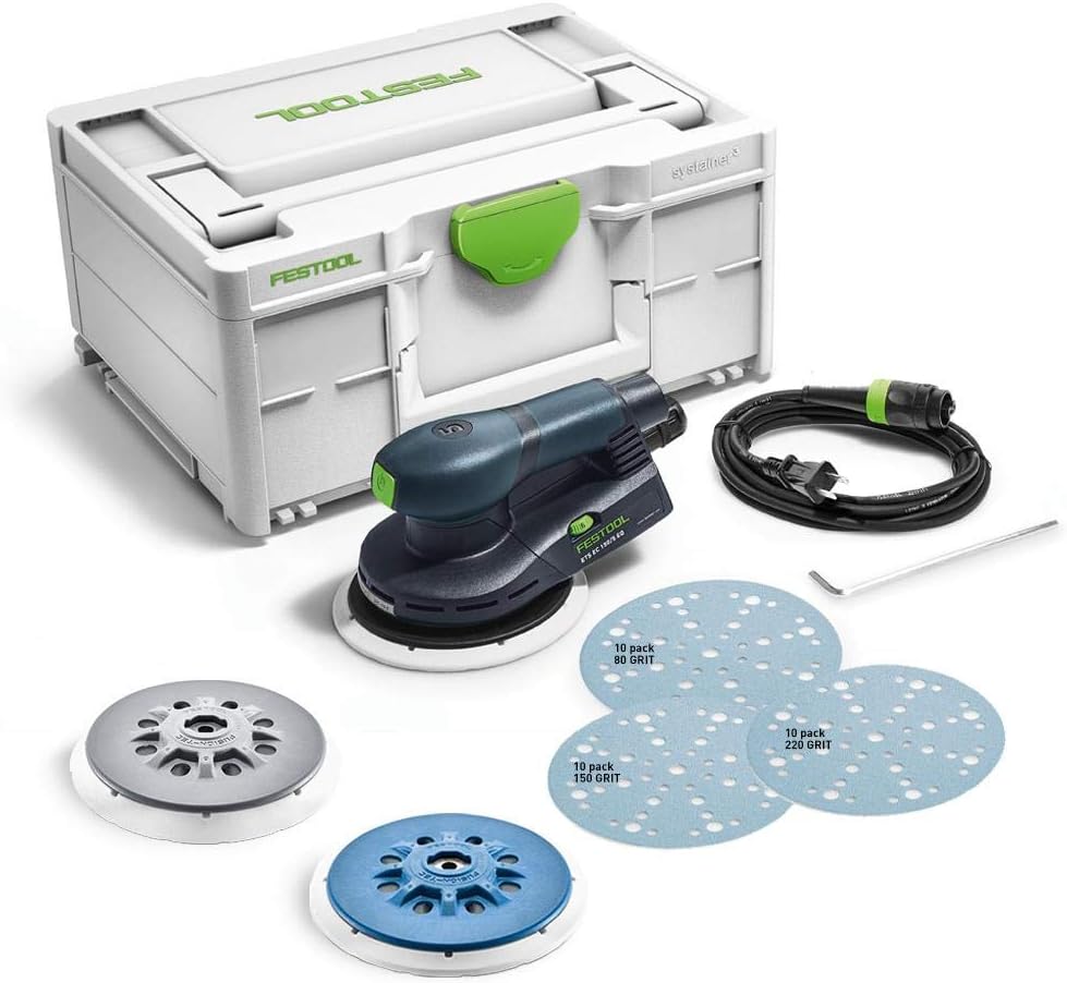 Festool ETS EC 150/5 EQ in Systainer Starter Set with Super Soft Pad