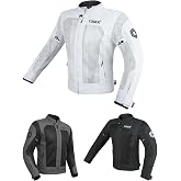 CUBER MOTORCYCLE BREATHABLE MESH JACKET MENS WITH CE ARMOR BIKERS RACING GEAR, SUMMER MOTORBIKE PROTECTIVE JACKET
