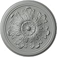 Ekena Millwork CM12LE Legacy Acanthus Ceiling Medallion, 12 3/4"OD x 7/8"P (Fits Canopies up to 3 1/2"), Factory Primed