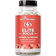 Elite Caffeine with L-Theanine – Jitter-Free Focused Energy Pills – Natural Nootropic Stack for Smart Cognitive Performance –
