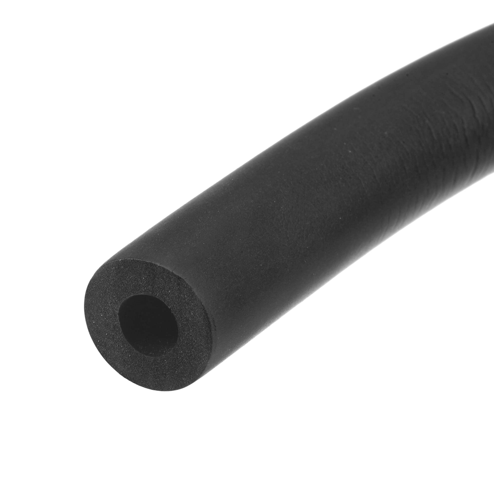 sourcing map Foam Tubing for Handle Grip Support, Pipe Insulation, 8mm(5/16") ID 18mm OD 1m Length Black — image 1